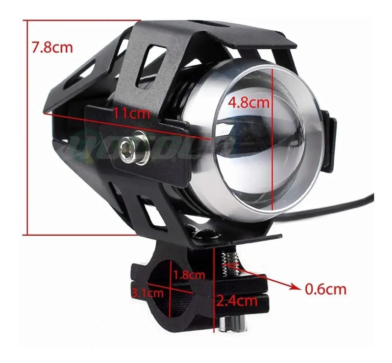 LAMPARA FOCO NEBLINERO LED UNIVERSAL PARA MOTO - 3