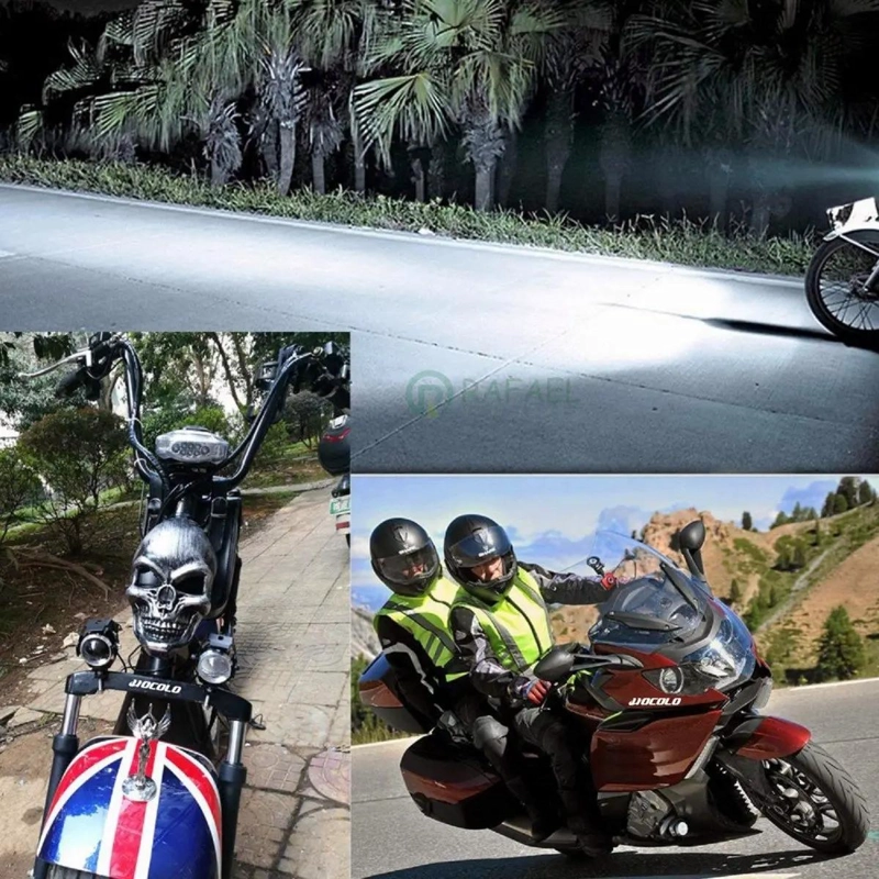 LAMPARA FOCO NEBLINERO LED UNIVERSAL PARA MOTO - 5