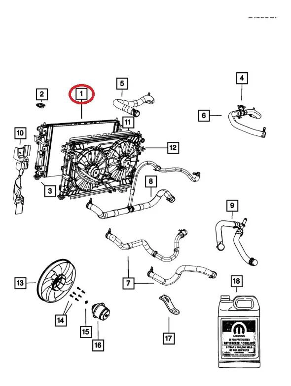 RADIADOR PARA JEEP COMPASS Y PATRIOT 2007-2017 - 5