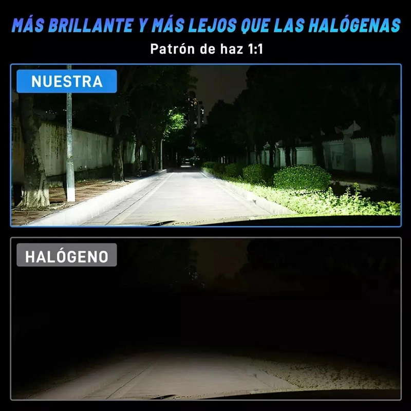 KIT FAROS LED H4 H13 9004 9007 36000 LUMENES - 5