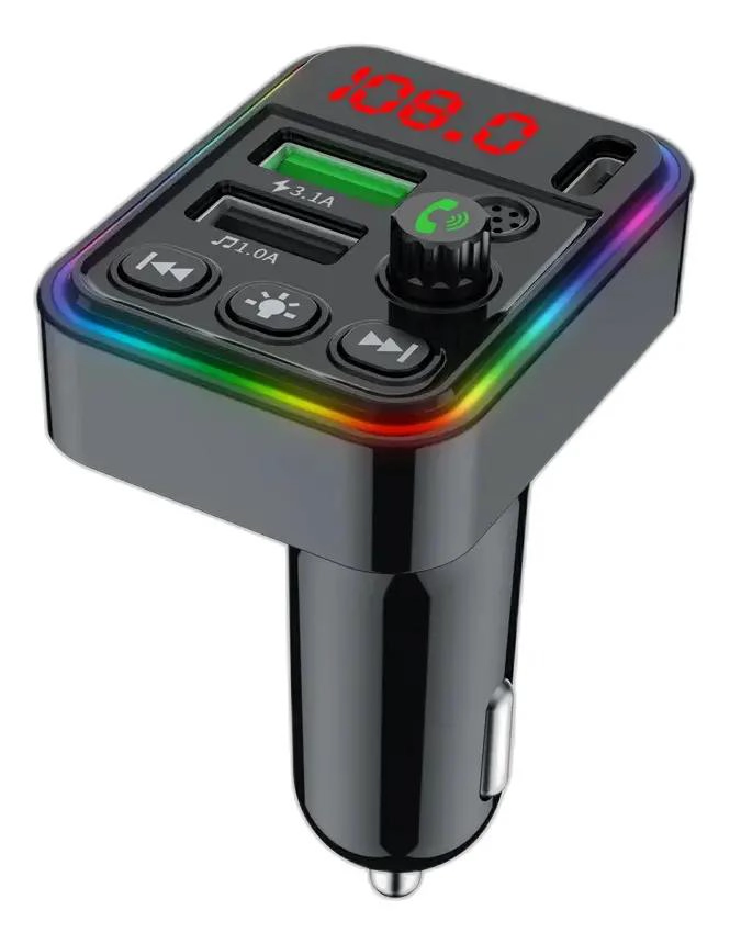TRANSMISOR FM BLUETOOTH 5.0 PARA AUTO Y CAMION - 1