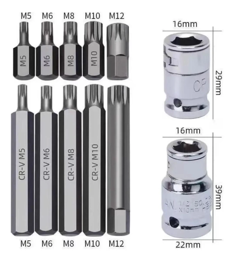 JUEGO DE PUNTAS ALLEN Y TORX DE 30 Y 75 MM - 2