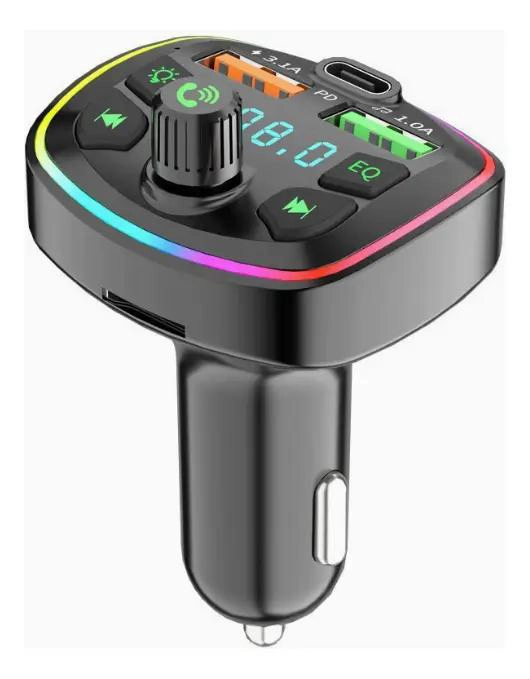 RECEPTOR BLUETOOTH Y TRANSMISOR FM PARA AUTO - 2