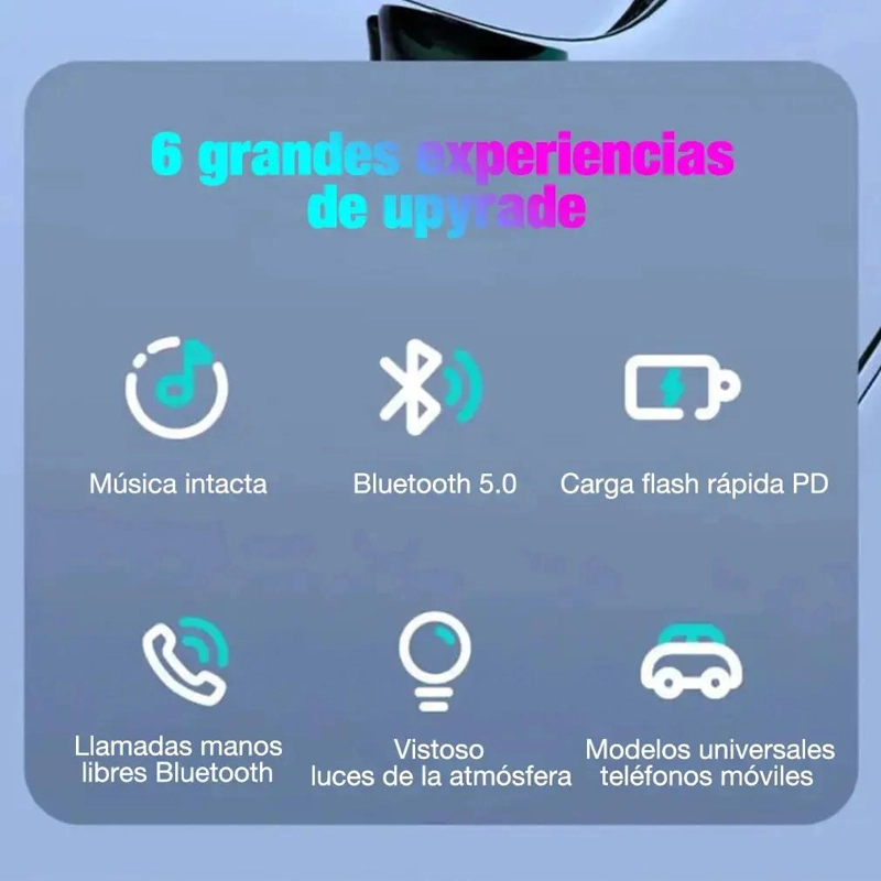 RECEPTOR BLUETOOTH Y TRANSMISOR FM PARA AUTO - 3
