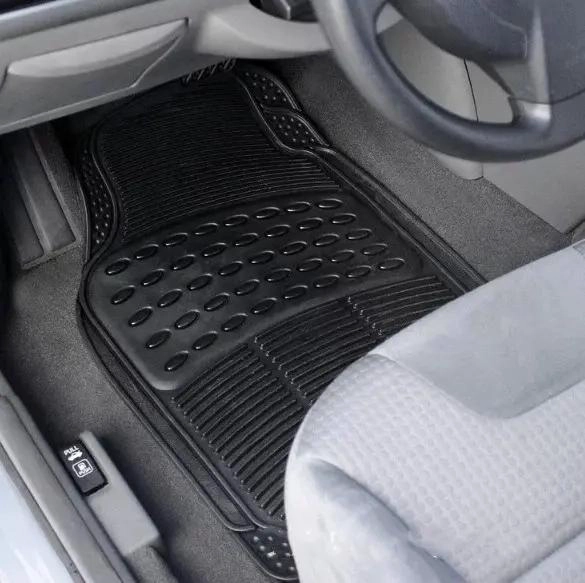 ALFOMBRA DE GOMA PARA AUTO UNIVERSAL 3 PIEZAS CAMELLO - 5