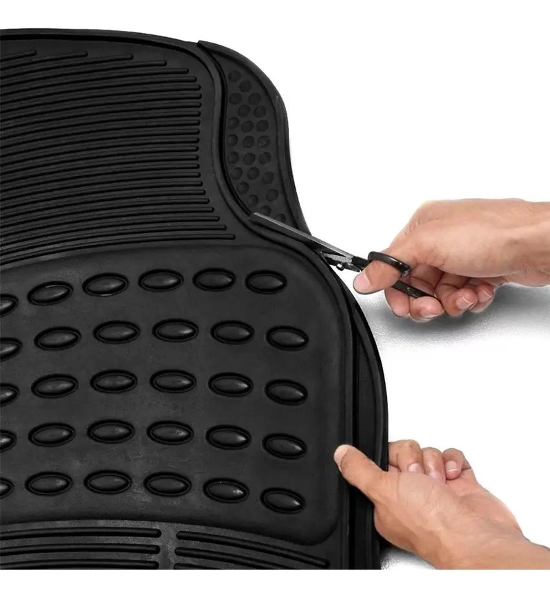 ALFOMBRA DE GOMA PARA AUTO UNIVERSAL 3 PIEZAS CAMELLO - 8