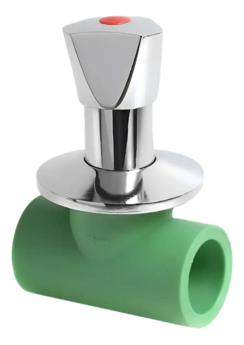 LLAVE DE PASO PPR CAMPANA CROMADA 20MM - 1