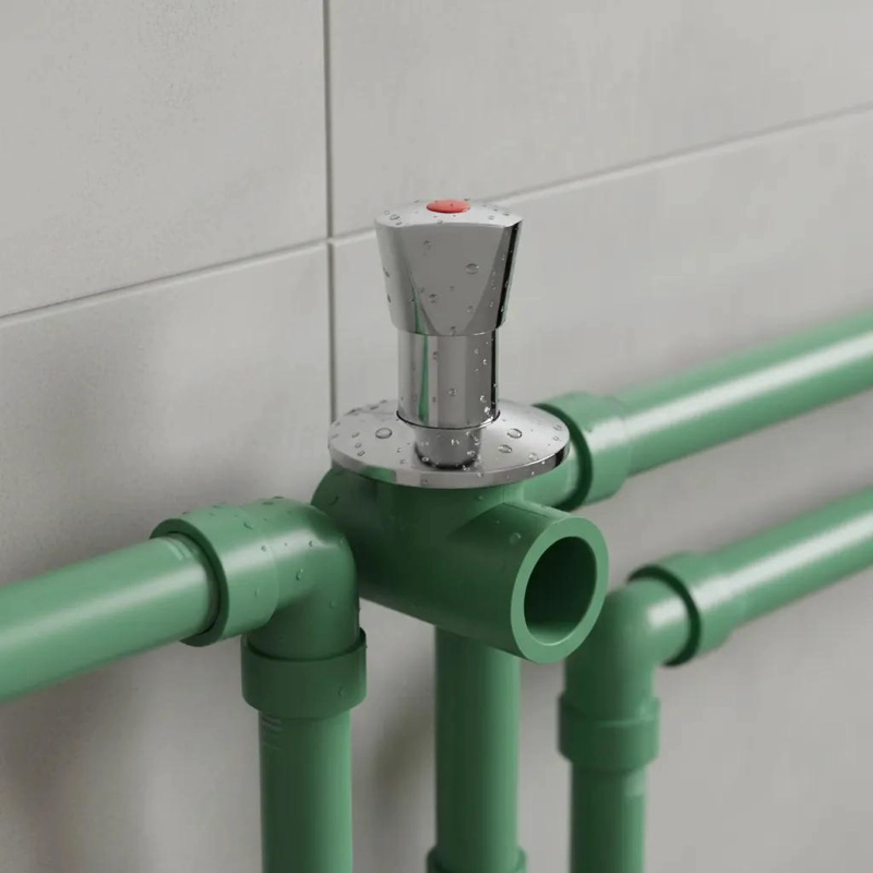 LLAVE DE PASO PPR CAMPANA CROMADA 20MM - 2