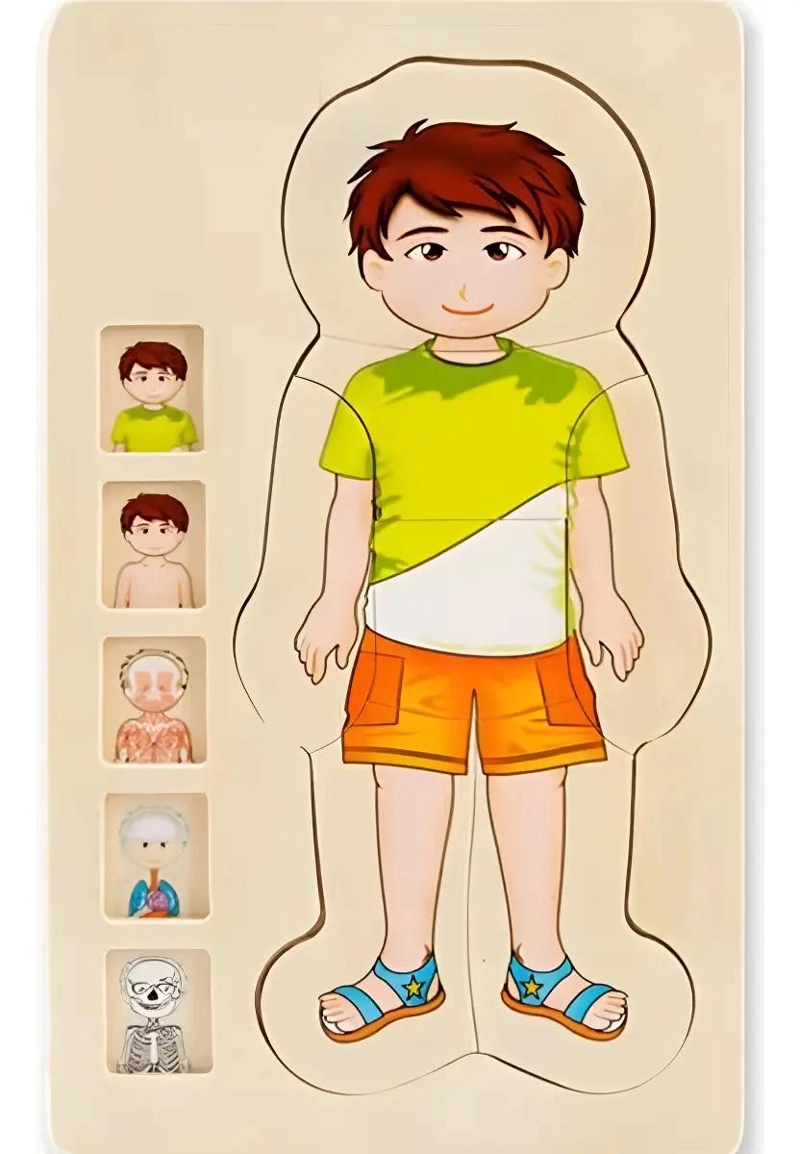 PUZZLE MADERA CUERPO HUMANO NIÑOS - 1