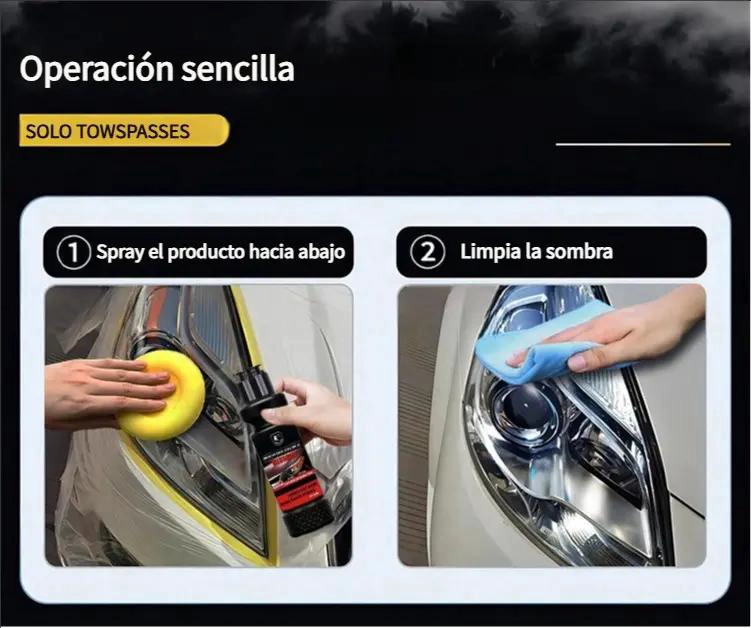 LOCION REPARADORA DE FAROS CON ESPONJA - 3