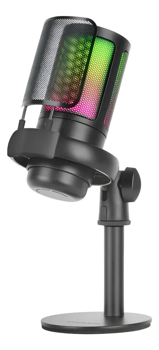 MICROFONO DE CONDENSADOR USB COLOR NEGRO - 1