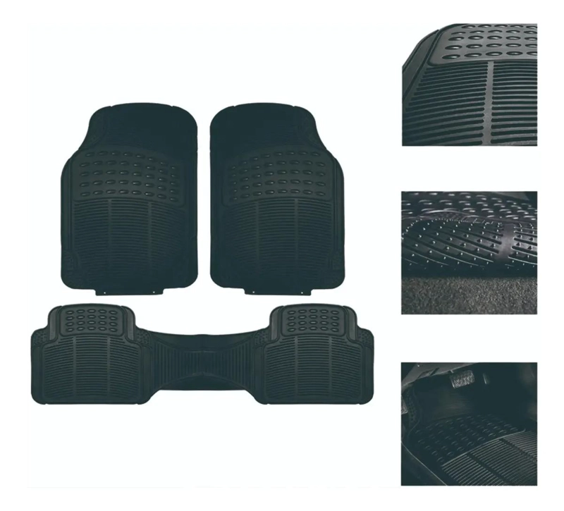 ALFOMBRA DE GOMA PARA AUTO 3 PIEZAS CAMELLO - 3