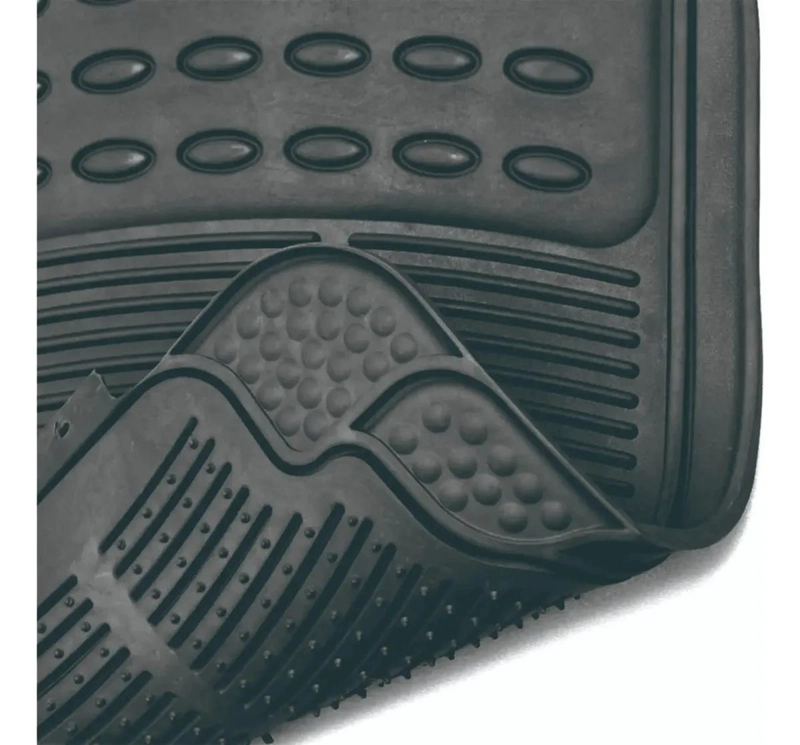 ALFOMBRA DE GOMA PARA AUTO 3 PIEZAS CAMELLO - 5
