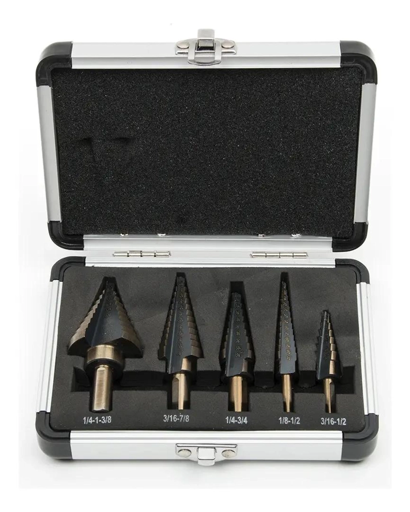 SET DE 5 BROCAS ESCALONADAS PARA METAL - 1