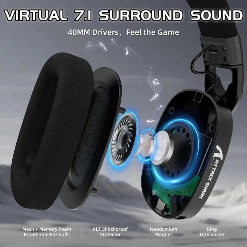 AUDIFONOS LIGEROS CON RGB Y SONIDO ENVOLVENTE - 3
