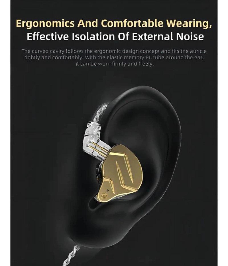 AUDIFONOS IN EAR DORADOS CON MICROFONO - 3