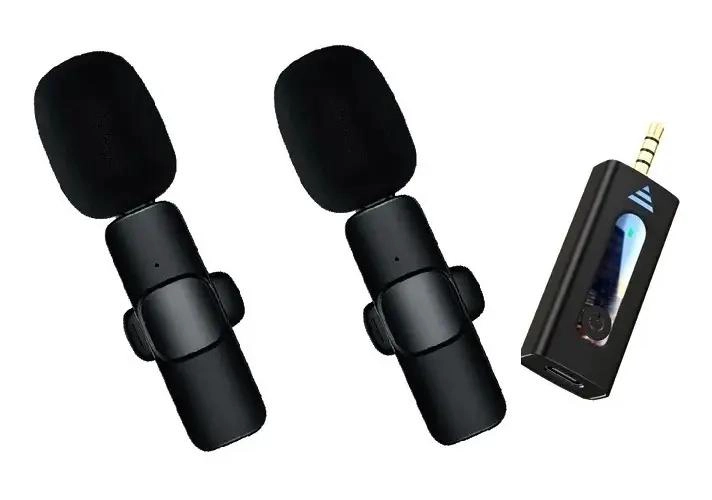 MICROFONOS LAVALIER INALAMBRICOS 3.5MM PARA CELULAR - 3