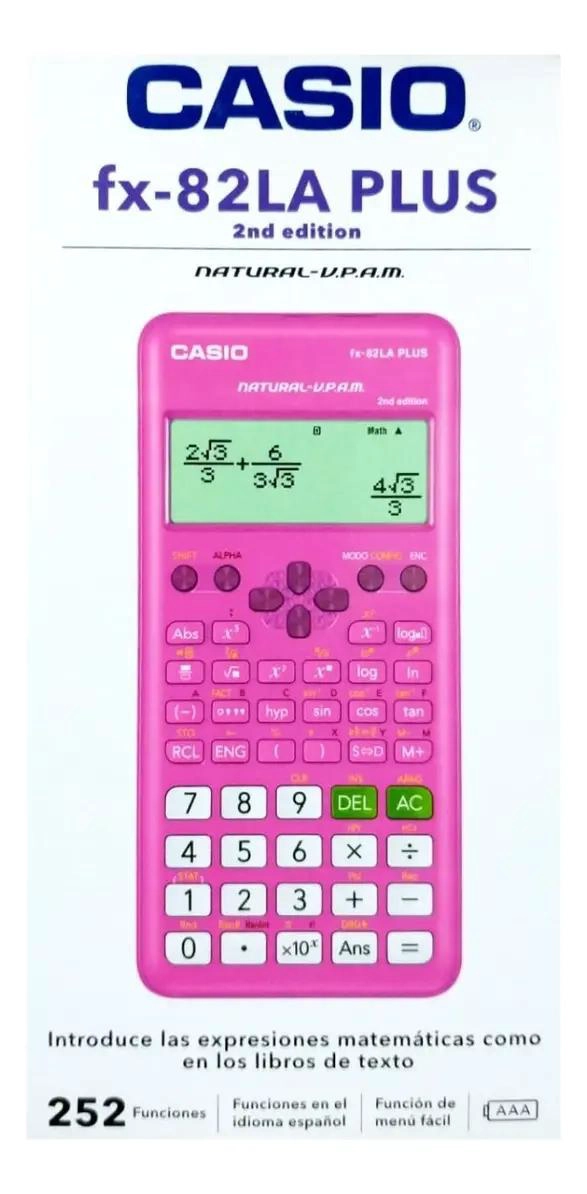 CALCULADORA CIENTIFICA ROSA FX-82LA PLUS - 5