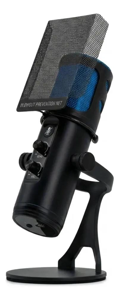 MICROFONO GAMER CONDENSADOR USB RGB STREAMING - 1