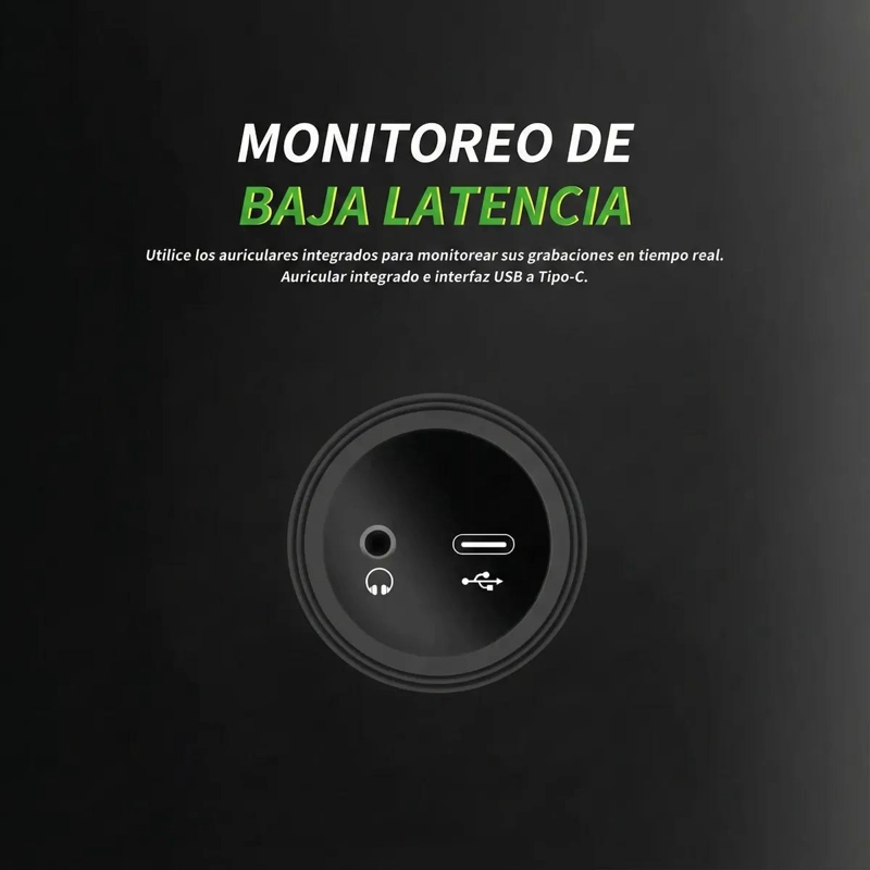 MICROFONO GAMER CONDENSADOR USB RGB STREAMING - 4