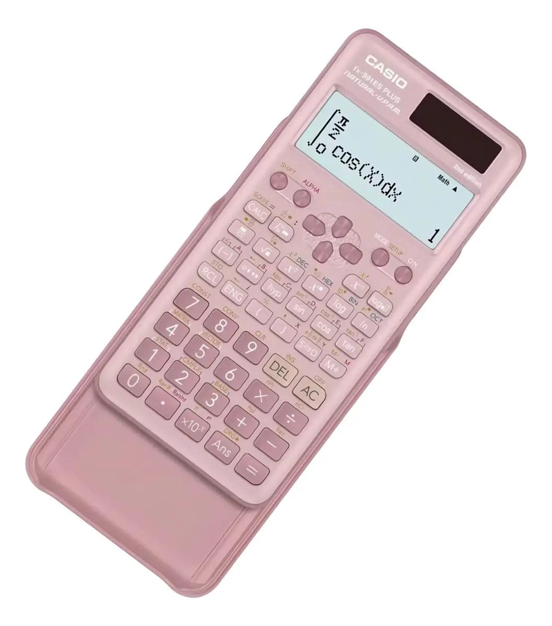 CALCULADORA CIENTIFICA CON TAPA PLASTICA COLOR ROSADO - 3