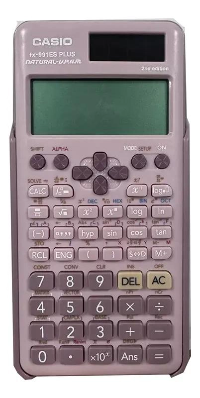 CALCULADORA CIENTIFICA CON TAPA PLASTICA COLOR ROSADO - 4