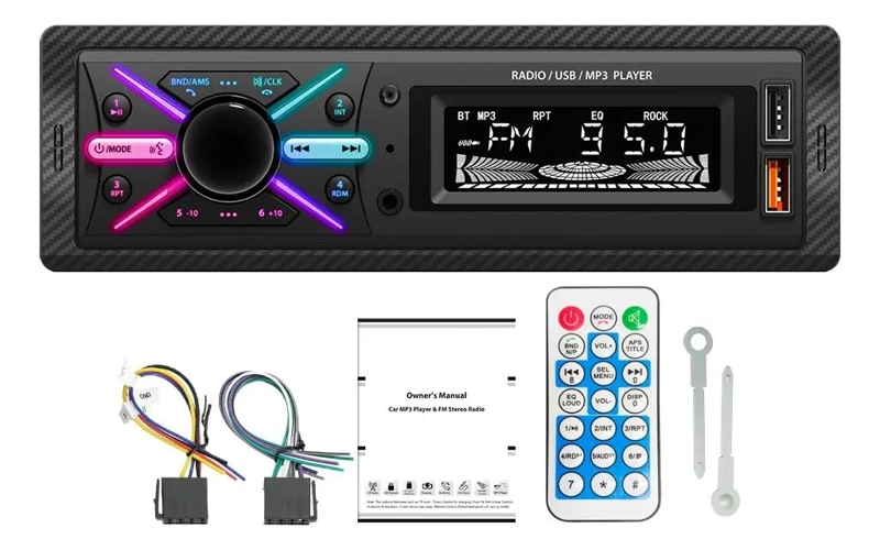 REPRODUCTOR ESTE REO 1 DIN CON USB Y BLUETOOTH - 1
