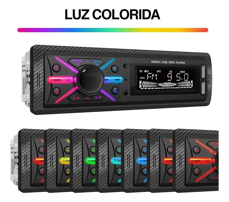 REPRODUCTOR ESTE REO 1 DIN CON USB Y BLUETOOTH - 2