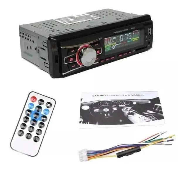 RADIO DE AUTO 1 DIN BLUETOOTH USB MP3 MICROSD AUX FM - 1