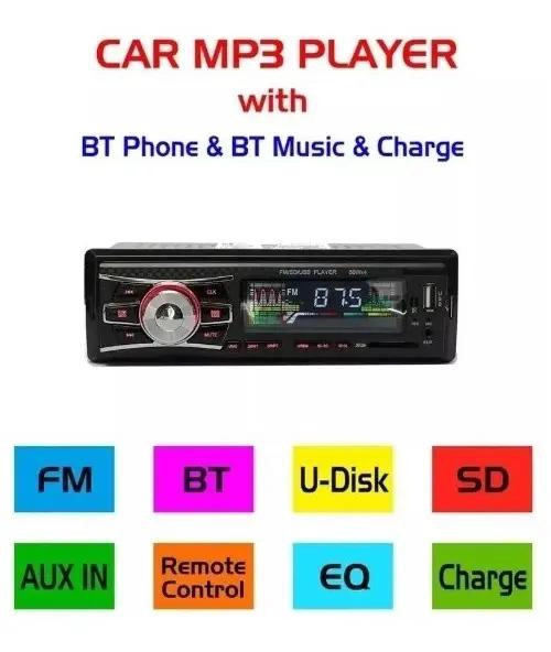 RADIO DE AUTO 1 DIN BLUETOOTH USB MP3 MICROSD AUX FM - 5
