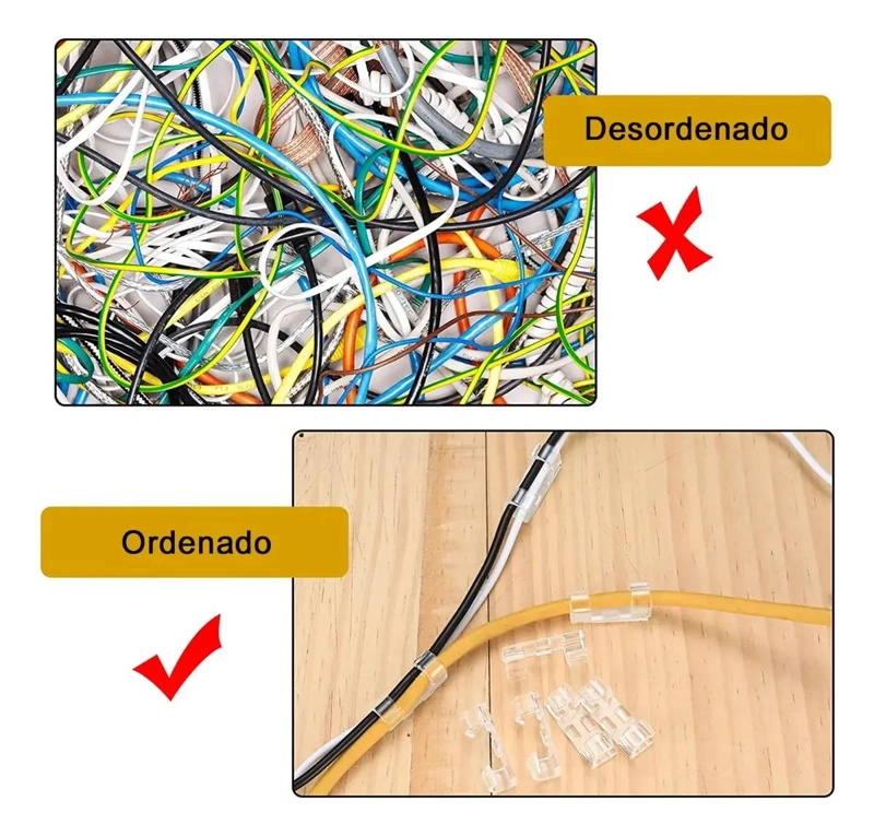 ORGANIZADOR DE CABLES PARA ESCRITORIO 300 UNIDADES - 4