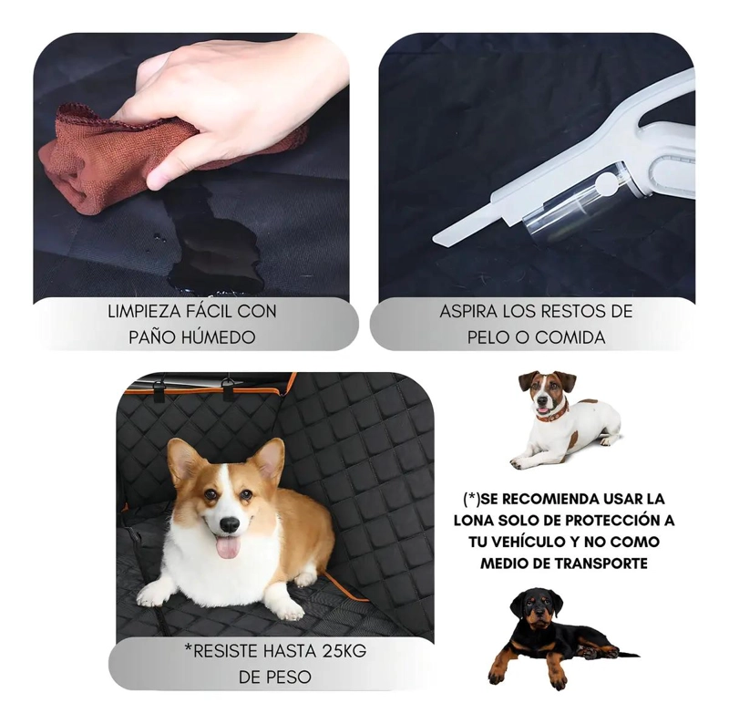FUNDA IMPERMEABLE PARA ASIENTO DE MASCOTAS - 7