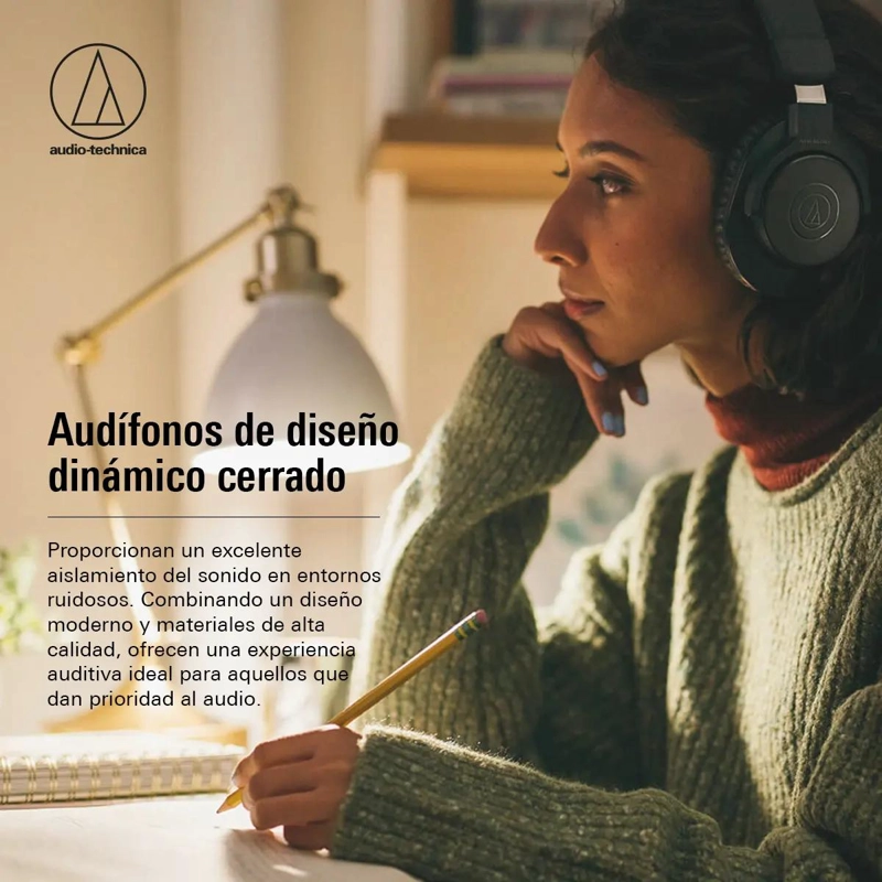 AUDIFONOS PROFESIONALES ATH-M20X COLOR NEGRO - 3