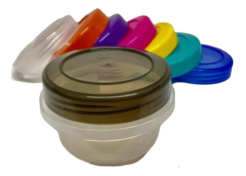 SET DE 10 POTECITOS TUPER TAPA ROSCA 125 ML - 1