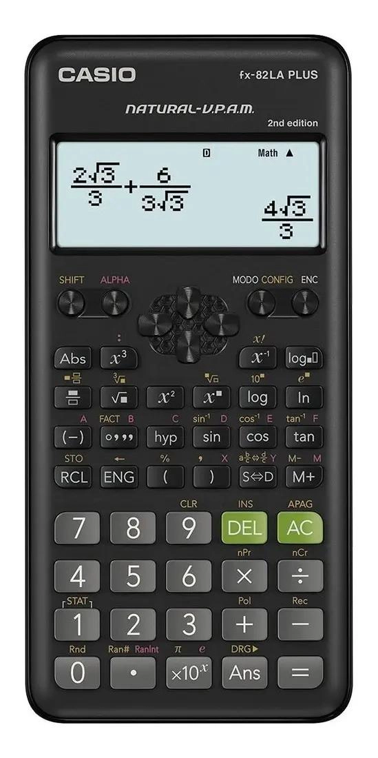 CALCULADORA CIENTIFICA FX-82LA PLUS COLOR NEGRO - 1