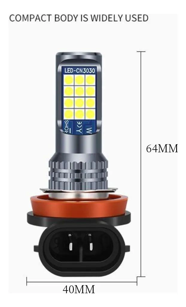 AMPOLLETAS LED MULTICOLOR PARA NEBLINEROS DE AUTO - 3