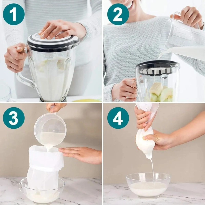 BOLSAS MALLA FINA PARA FILTRAR LECHE VEGETAL - 5