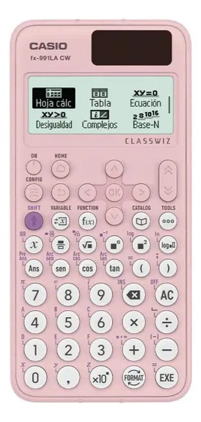 CALCULADORA CIENTIFICA FX-991LA COLOR ROSA - 1