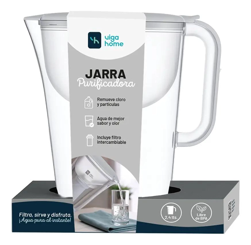 JARRA PURIFICADORA DE AGUA 2,4 LITROS - 4