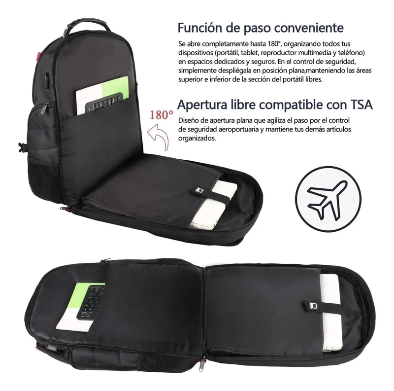 MOCHILA DE VIAJE PARA LAPTOP DE 17 PULGADAS - 3