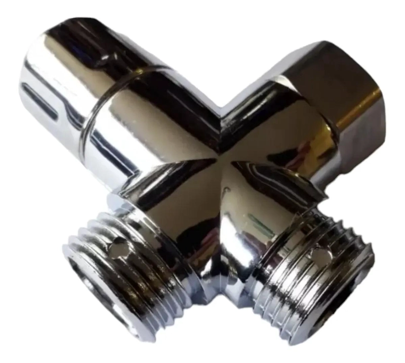 VALVULA DESVIADORA 3 VIAS PARA BAÑO - 1