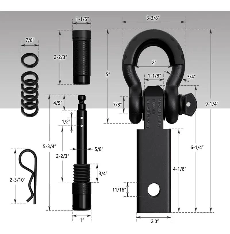 KIT REMOLQUE ENGANCHE UNIVERSAL CON RECEPTOR - 3