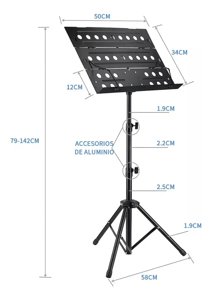 ATRIL PLEGABLE AJUSTABLE PARA PARTITURAS - 2