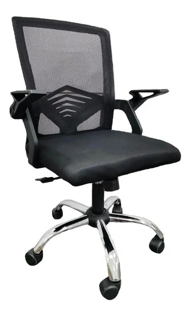 SILLA DE ESCRITORIO ERGONOMICA NEGRA CON MESH - 2
