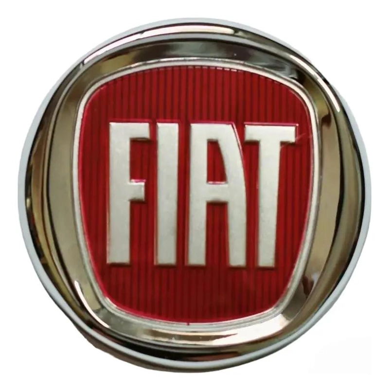 EMBLEMA ADHESIVO ROJO 12CM PARA VEHICULOS - 1