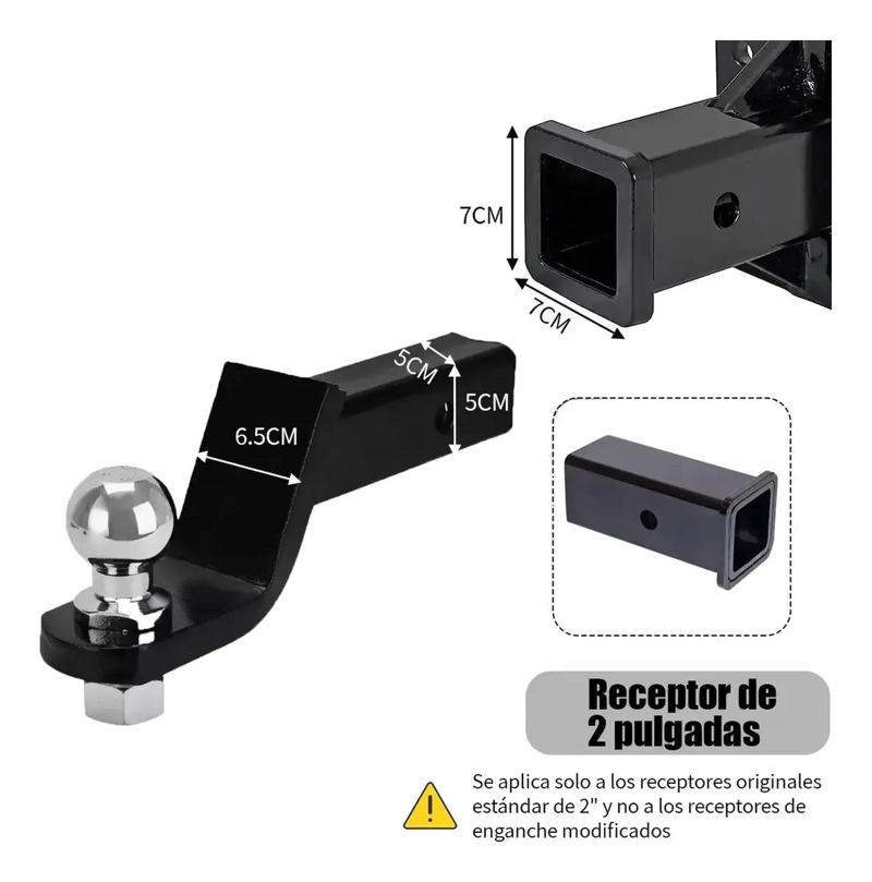 KIT REMOLQUE ENGANCHE UNIVERSAL 6000 LB - 3