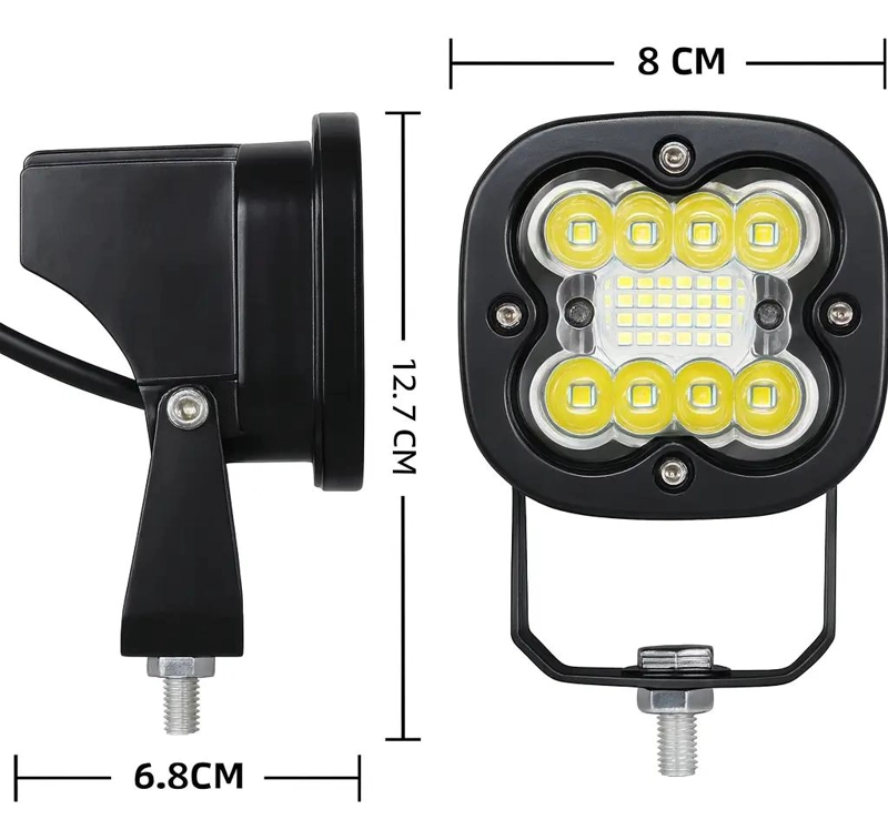 NEBLINEROS FOCOS LED 12/24V CON RAMAL Y BASES 360° - 2