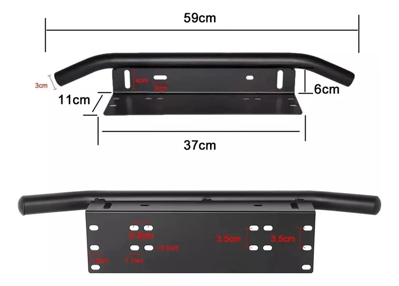 BASE SOPORTE PARA FOCOS LED Y MATRICULA - 2