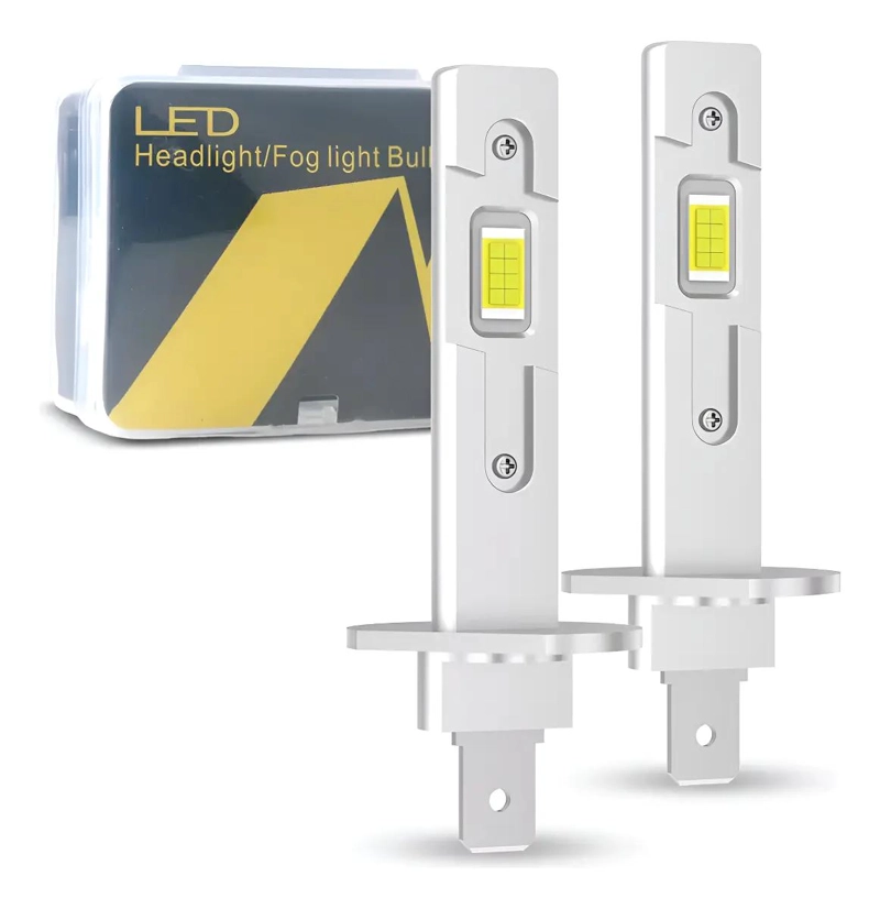 AMPOLLETA MINI LED AUTO H1 H3 PLUG AND PLAY - 1