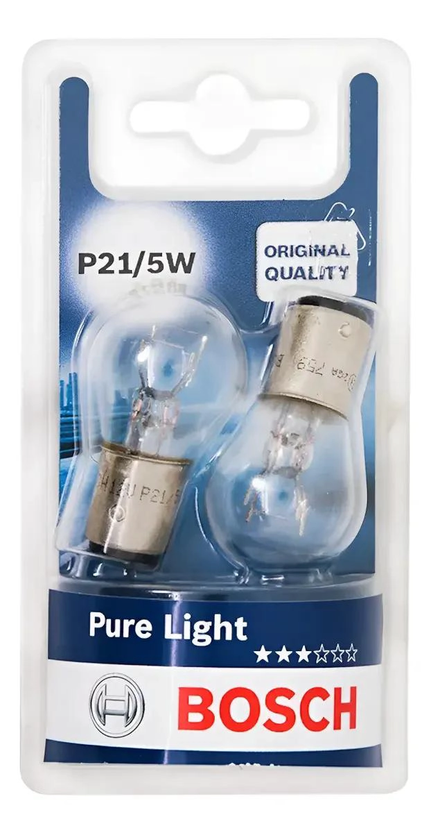 KIT AMPOLLETAS P21 5W DOBLE CONTACTO FRENO - 1